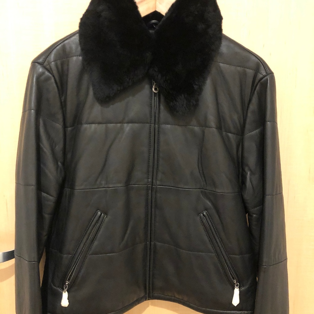 Michael Hoban North Beach Leather Bomber Jacket